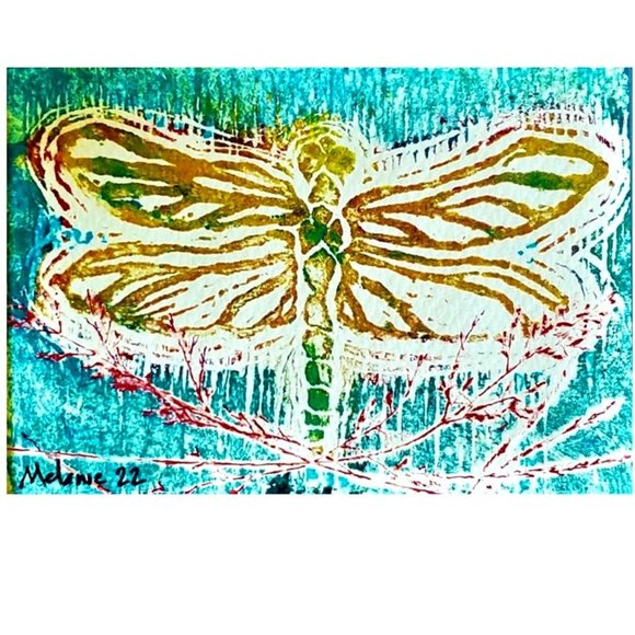 Dragonfly Monoprint - Picture 2 of 5